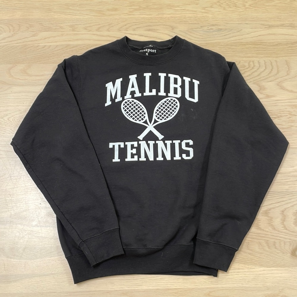 First sport Malibu tennis crewneck sweater